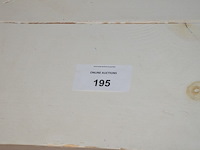Houten toog wit afm. 237x69x87, wandtafel wit afm. 192x36x73 - afbeelding 3 van  9