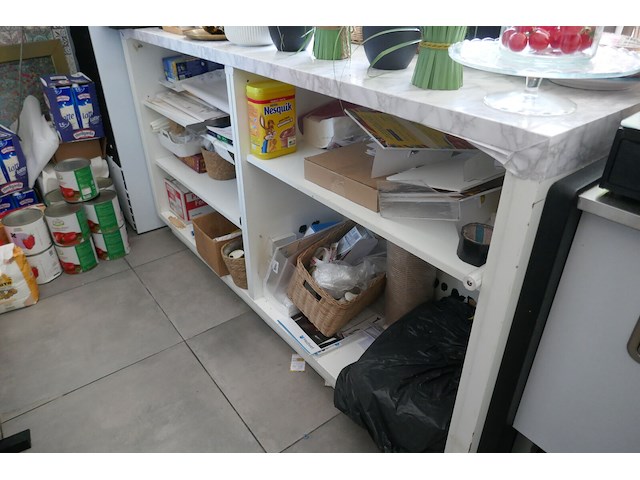 Houten toonbank witte kleur - afbeelding 2 van  5