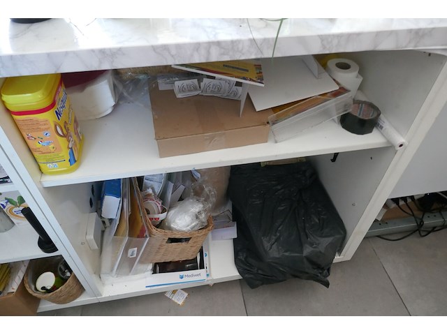 Houten toonbank witte kleur - afbeelding 5 van  5