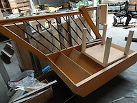 Houten trap + leuning - afbeelding 2 van  2