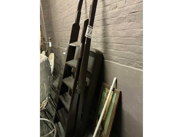 Houten trapladder - afbeelding 1 van  3