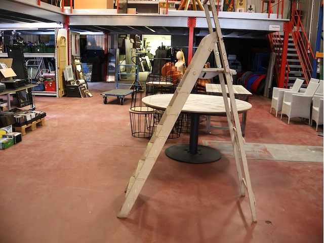 Houten trapladder - afbeelding 2 van  2