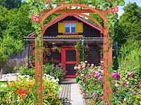 Houten trouwboogtuin, pergola, pergola - afbeelding 1 van  5