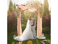 Houten trouwboogtuin, pergola, pergola - afbeelding 2 van  5