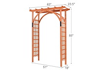 Houten trouwboogtuin, pergola, pergola - afbeelding 4 van  5