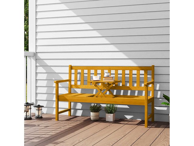 Houten tuinbank met twee zitplaatsen - afbeelding 1 van  5