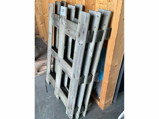 Houten tuinhek (3x) - afbeelding 3 van  4