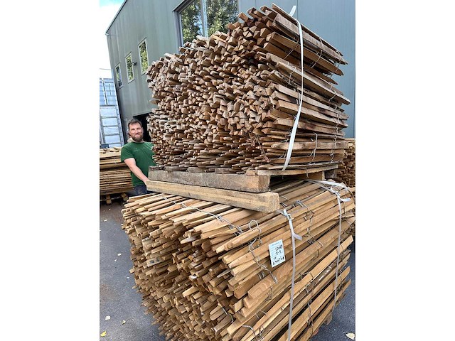 Houten tuinomheining (10x) - afbeelding 2 van  2