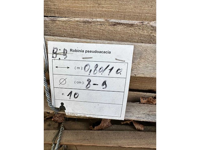 Houten tuinomheining (10x) - afbeelding 2 van  2