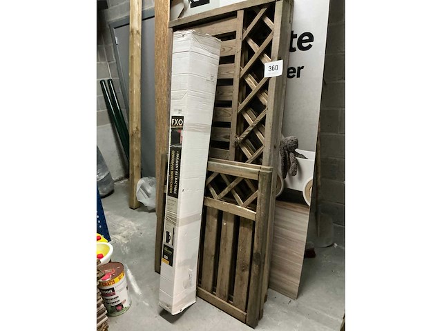 Houten tuinomheining (4x) - afbeelding 2 van  5