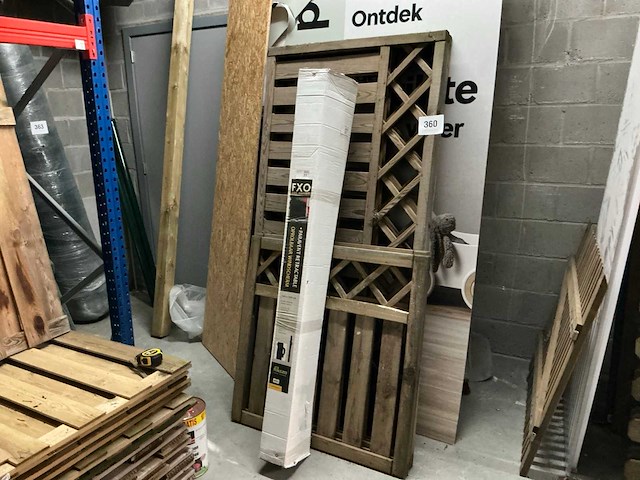 Houten tuinomheining (4x) - afbeelding 1 van  5