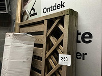 Houten tuinomheining (4x) - afbeelding 3 van  5