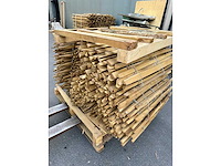 Houten tuinomheining (5x) - afbeelding 1 van  1