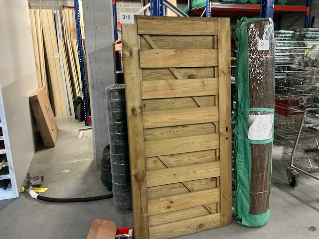 Houten tuinpoort - afbeelding 1 van  3