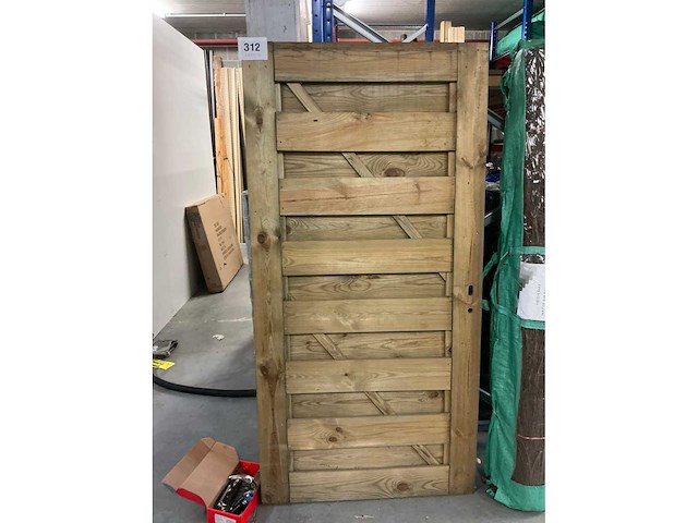 Houten tuinpoort - afbeelding 2 van  3