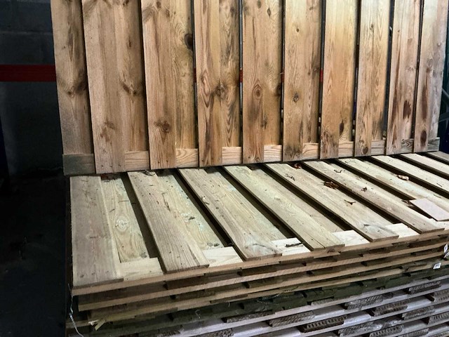 Houten tuinscherm (6x) - afbeelding 2 van  3