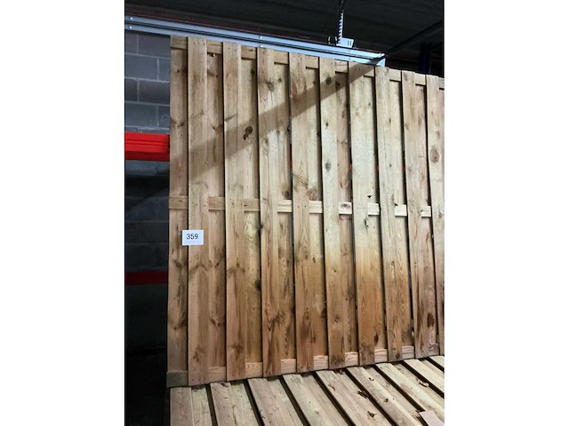 Houten tuinscherm (6x) - afbeelding 3 van  3