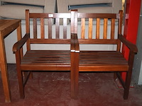 Houten tuinstoel (x2) - afbeelding 1 van  4