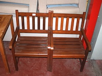 Houten tuinstoel (x2) - afbeelding 2 van  4