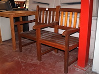 Houten tuinstoel (x2) - afbeelding 3 van  4