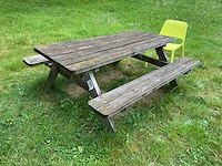 Houten tuintafel - afbeelding 1 van  2