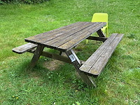 Houten tuintafel - afbeelding 2 van  2