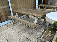 Houten tuintafel - afbeelding 1 van  2