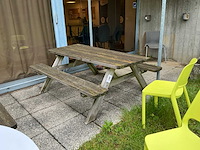 Houten tuintafel - afbeelding 1 van  3