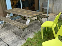 Houten tuintafel - afbeelding 3 van  3