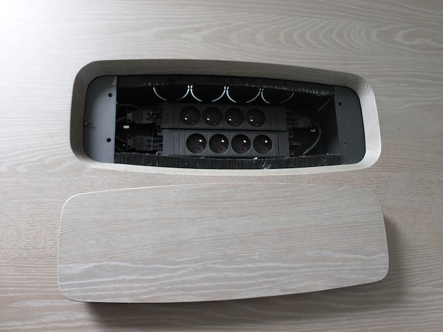 Houten vergadertafel + 6 stoelen mobitec - afbeelding 6 van  6
