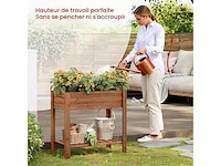 Houten verhoogde plantenbak, met bloembak - afbeelding 2 van  6