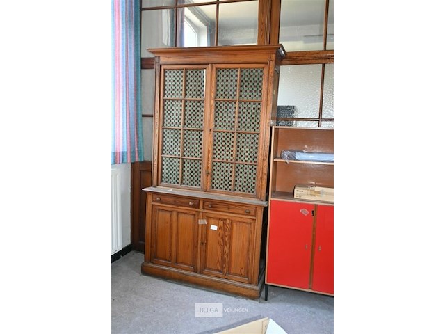 Houten vitrinekast - afbeelding 1 van  6