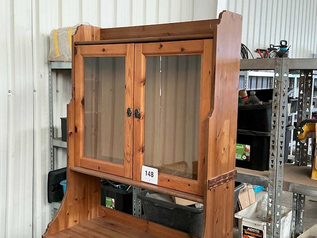Houten vitrinekast - afbeelding 1 van  3