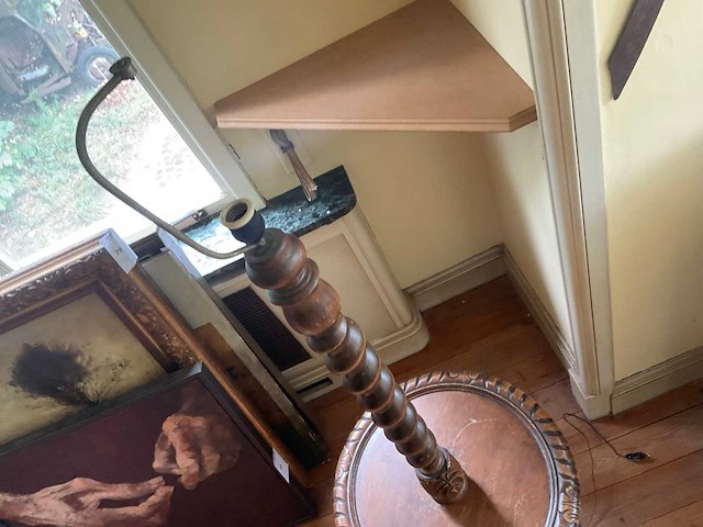 Houten vloerlamp - afbeelding 3 van  4