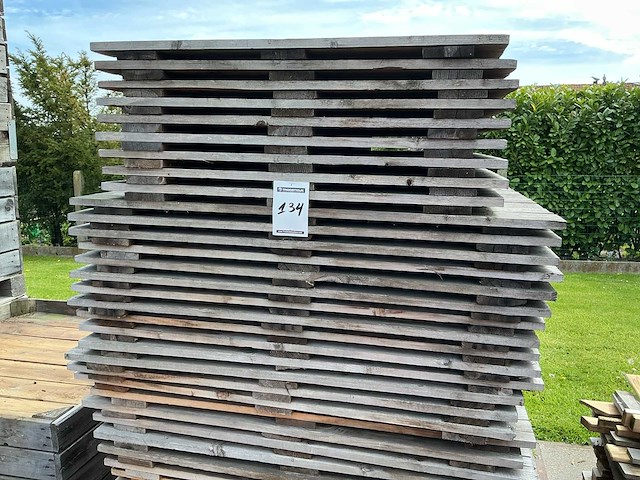 Houten vloerpanelen voor tenten (45x) - afbeelding 1 van  2