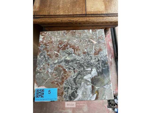 Houten voetenbankje - afbeelding 3 van  4