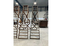 Houten vouwtrap (2x) - afbeelding 2 van  2
