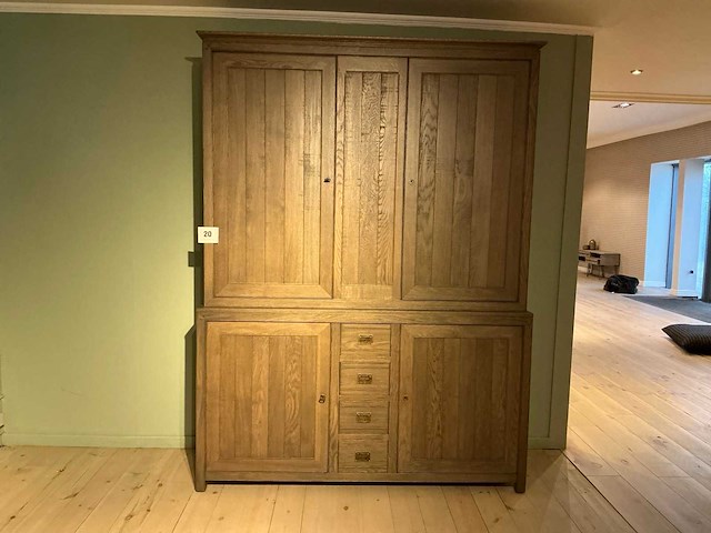 Houten wandkast - afbeelding 1 van  4