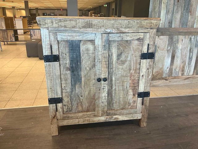 Houten wandkast - afbeelding 1 van  3