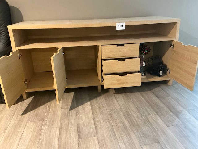 Houten wandkast - afbeelding 2 van  3