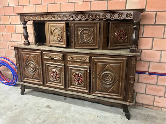Houten wandkast/buffetkast - afbeelding 3 van  10