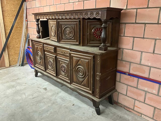 Houten wandkast/buffetkast - afbeelding 4 van  10