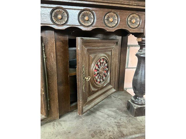 Houten wandkast/buffetkast - afbeelding 7 van  10