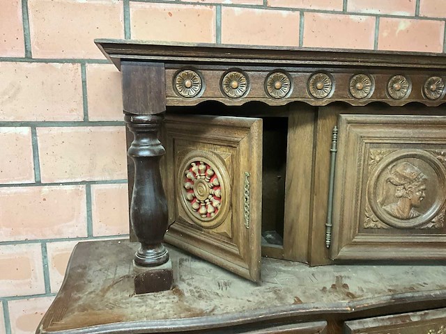 Houten wandkast/buffetkast - afbeelding 9 van  10
