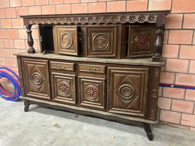 Houten wandkast/buffetkast - afbeelding 6 van  10