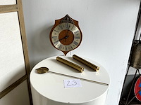 Houten wandklok