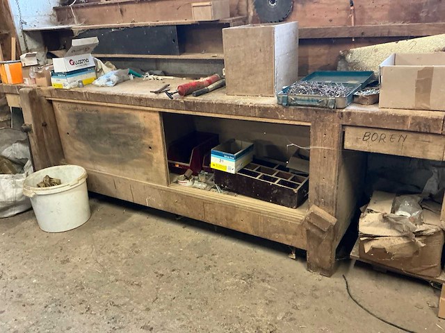 Houten werkbanken (3x) - afbeelding 3 van  5