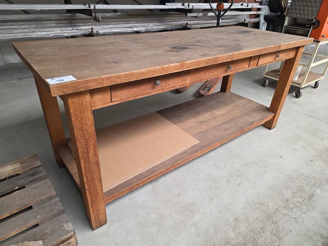 Houten werkbank/wandtafel nn - afbeelding 1 van  3