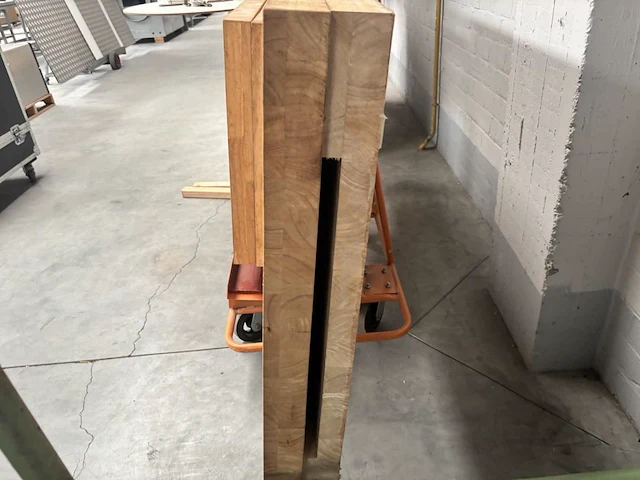Houten werkbladen incl kar - afbeelding 3 van  4