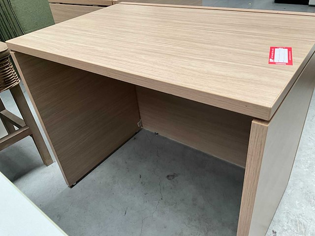 Houten werkplek (2x) - afbeelding 2 van  5